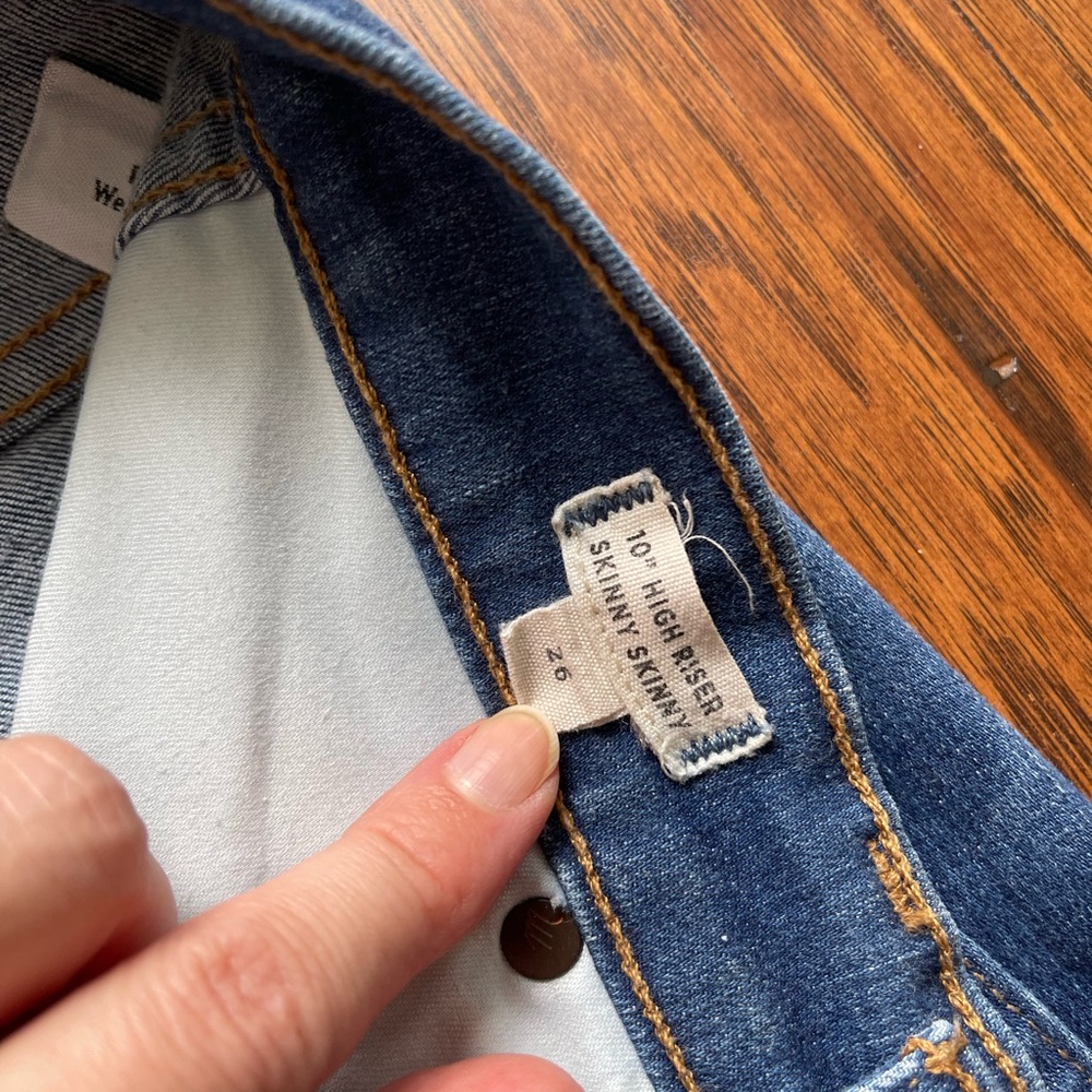Madewell 10” High Rise Skinny Skinny View 5